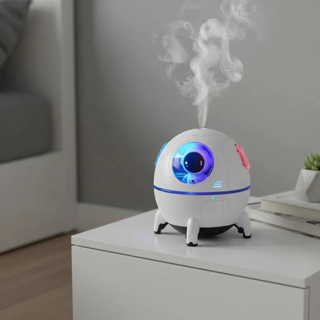Umidificador de Ar Cápsula Espacial com Luz RGB 220 ml USB-C B-Max BM-076