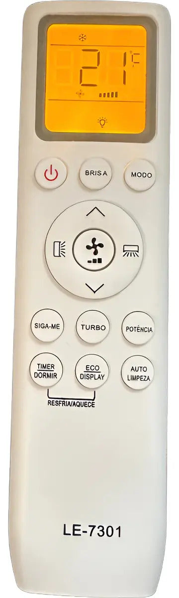 Controle Remoto para Ar-Condicionado Compatível com TCL Lelong LE-7301