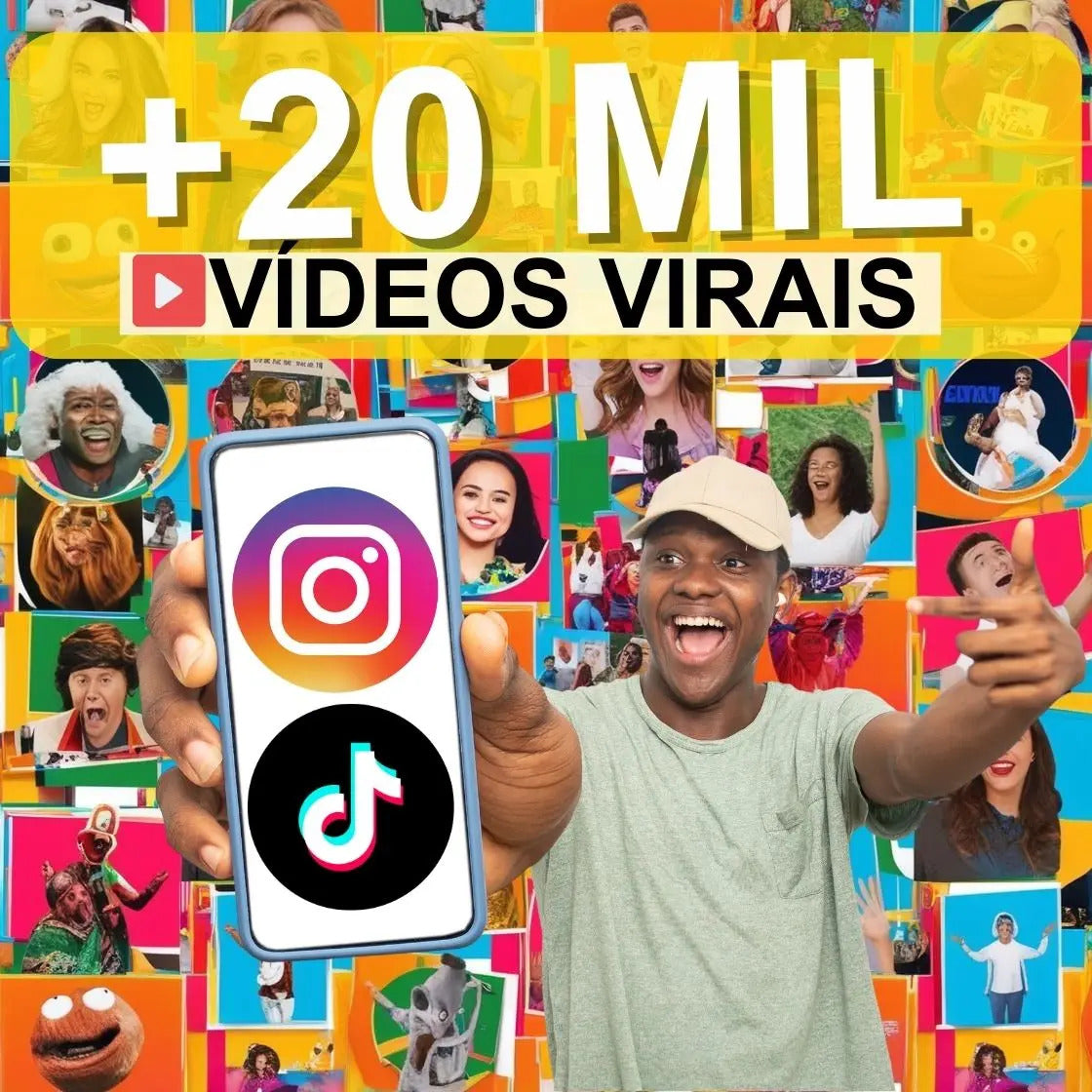 +20 Mil Vídeos Cortes Virais Para Tiktok + Brindes