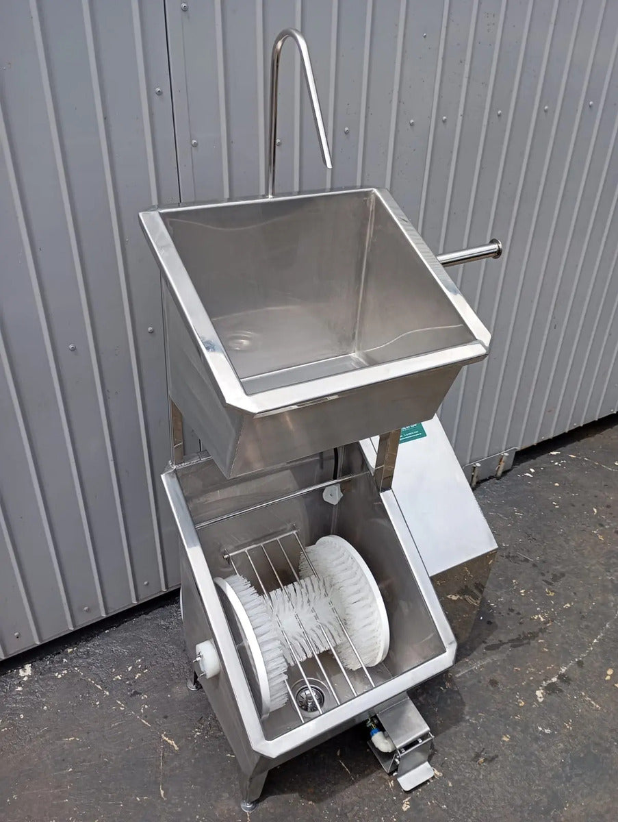 Lavador de Botas e Mãos Acoplado Manual Industrial Inox 304