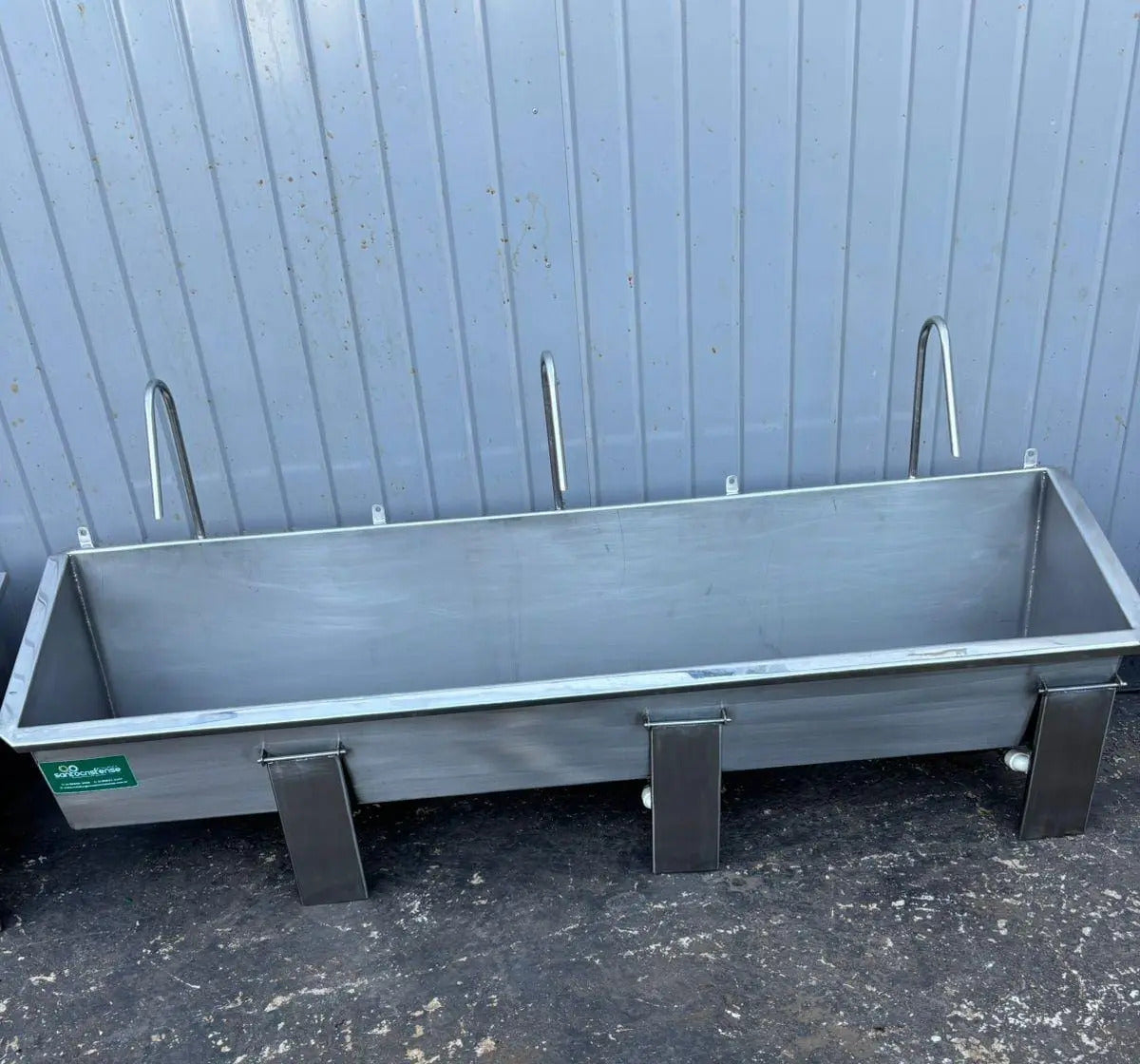 Pia De Assepsia 03 Posições, Lavador De Mãos Inox 304