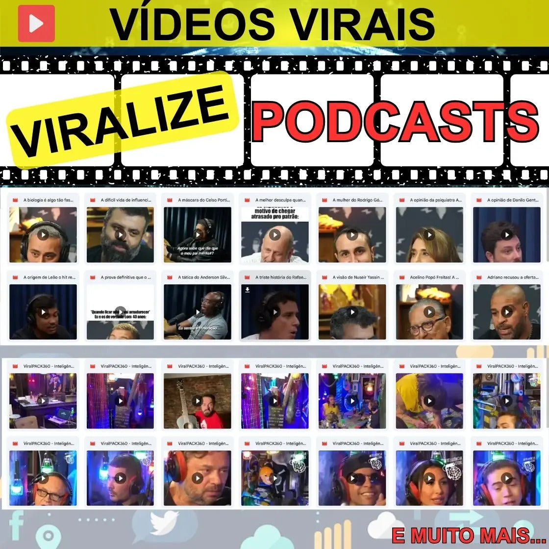 +20 Mil Vídeos Cortes Virais Para Tiktok + Brindes