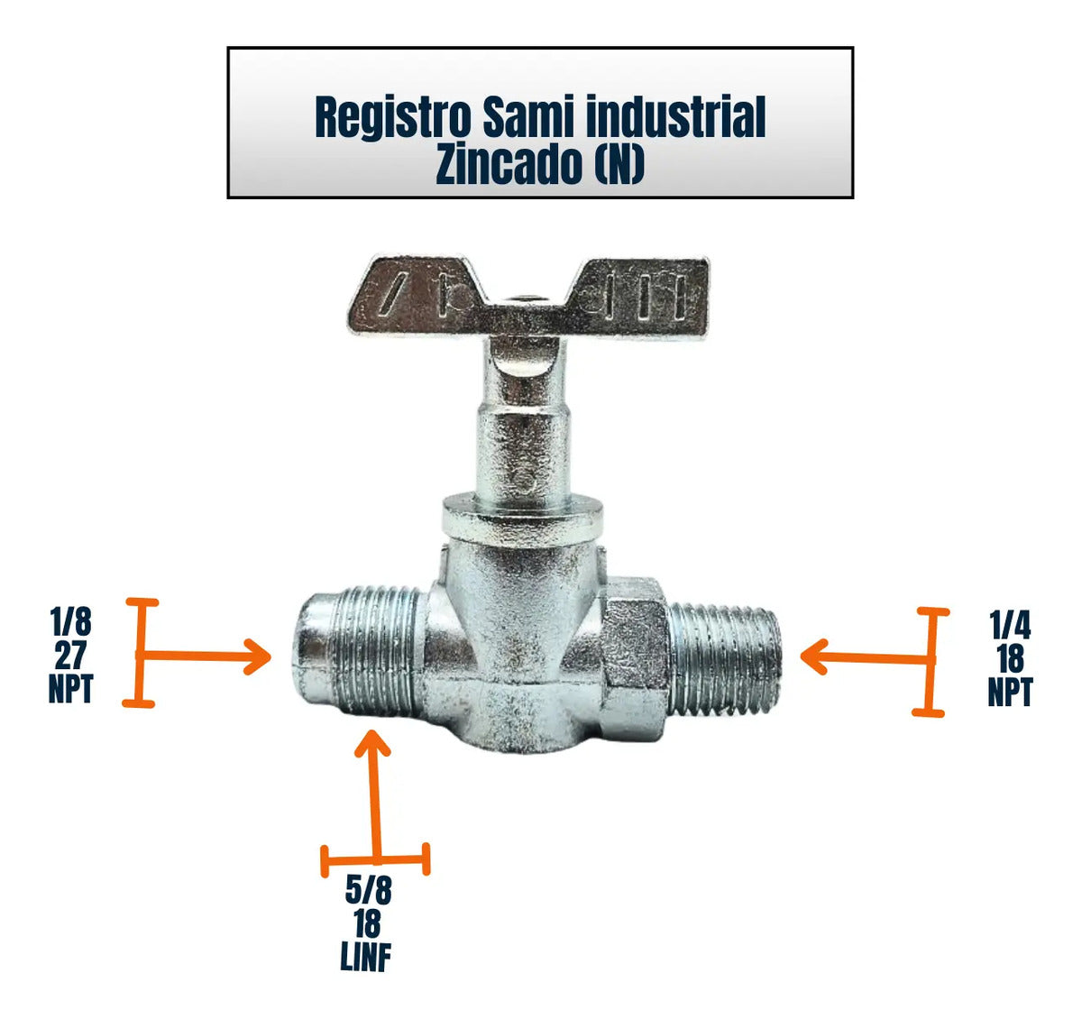 Registro Fogão Industrial Baixa Pressão Zincado Fast Gourmet