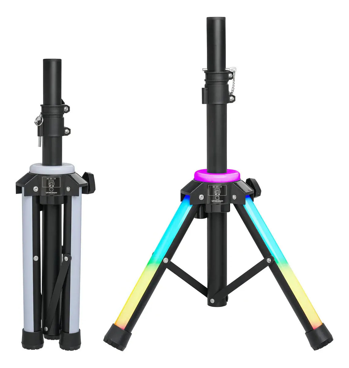 Suporte Tripé com Iluminação RGB para Caixa de Som Oberon OR-SP101