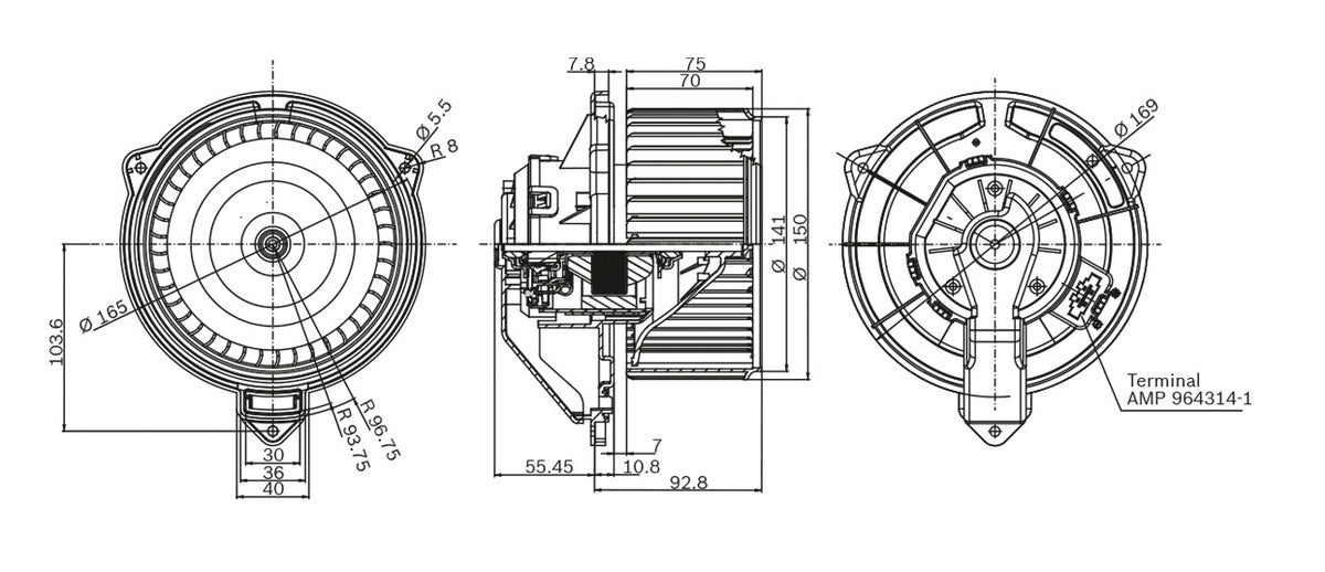 Motor Corrente Continua Bosch F006B10310 VW Saveiro/Fox/Gol/Voyage/Crossfox/Spacefox