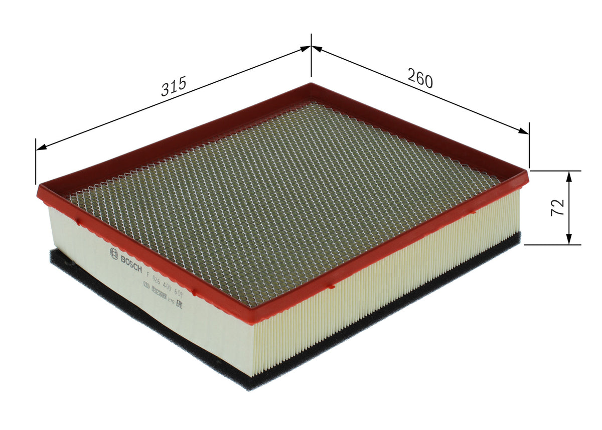 Filtro de Ar Bosch F026400609 VW Amarok