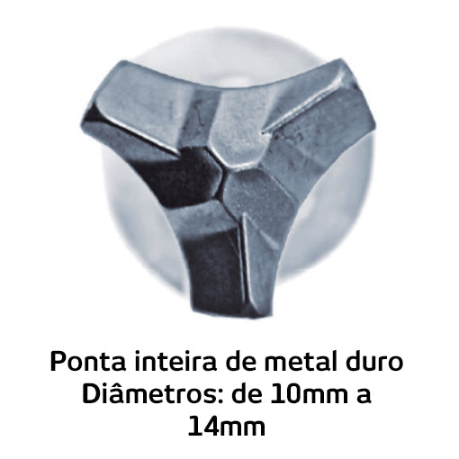 Broca Hard Trycut SDS Plus para Concreto Ø20 × 270 mm (útil 200 mm) – foto 8