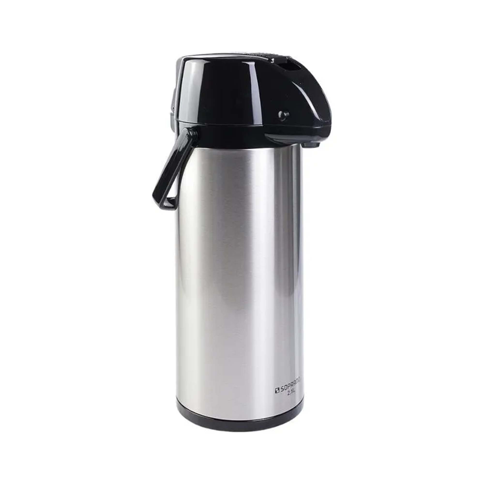 Garrafa Térmica Inox 2,5 Litros Exclusiva Café Soprano