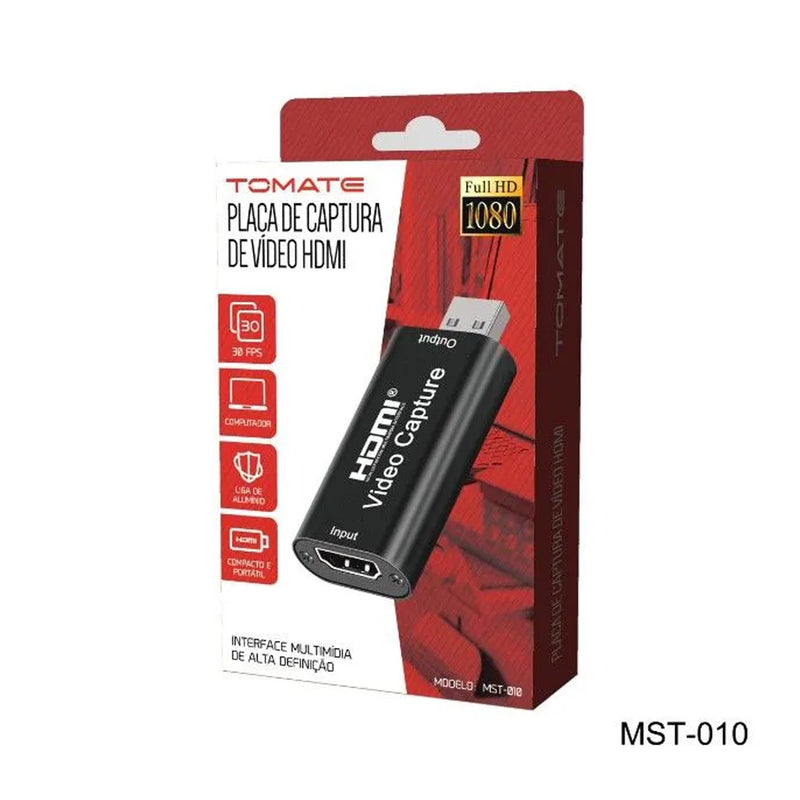 Placa De Captura De Video Hdmi Para Usb Tomate