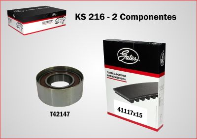 Kit Sincronizadora Gates KS-216 Fiat Uno/Fiorino