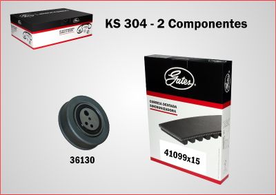 Kit Sincronizadora Gates KS-304 GM Chevy 500/Chevette/Marajó