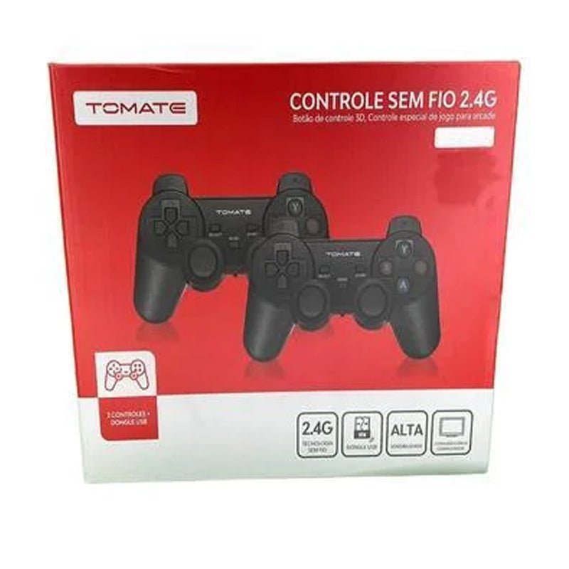 Video Game Retro 4k Com 2 Controles Sem Fio Tomate