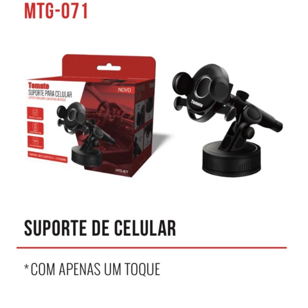Suporte Veicular para Celular Universal Tomate MTG-071