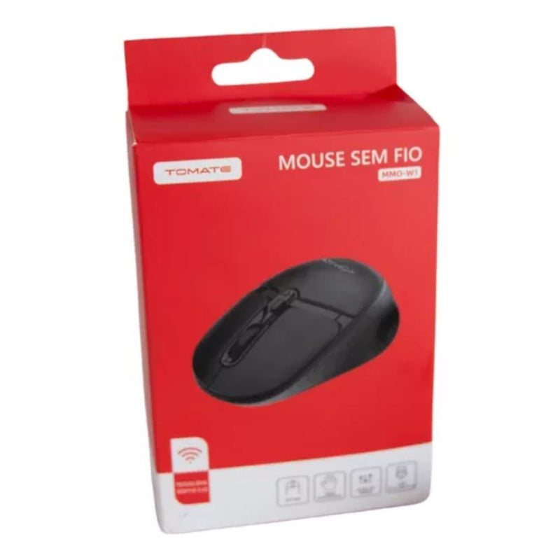 Mouse Sem Fio 1600dpi Tomate