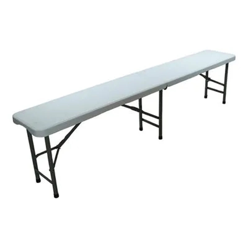 Banco Dobrável Picnic Robust Bench com Alça Lateral Branco