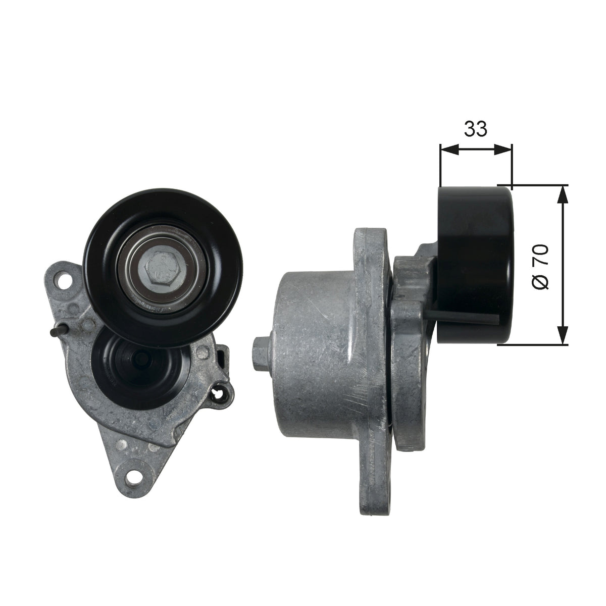 Tensionador Micro-v Gates T39170 Nissan Frontier, Fora Da Frota Brasileira Fora DA Frota Nacional