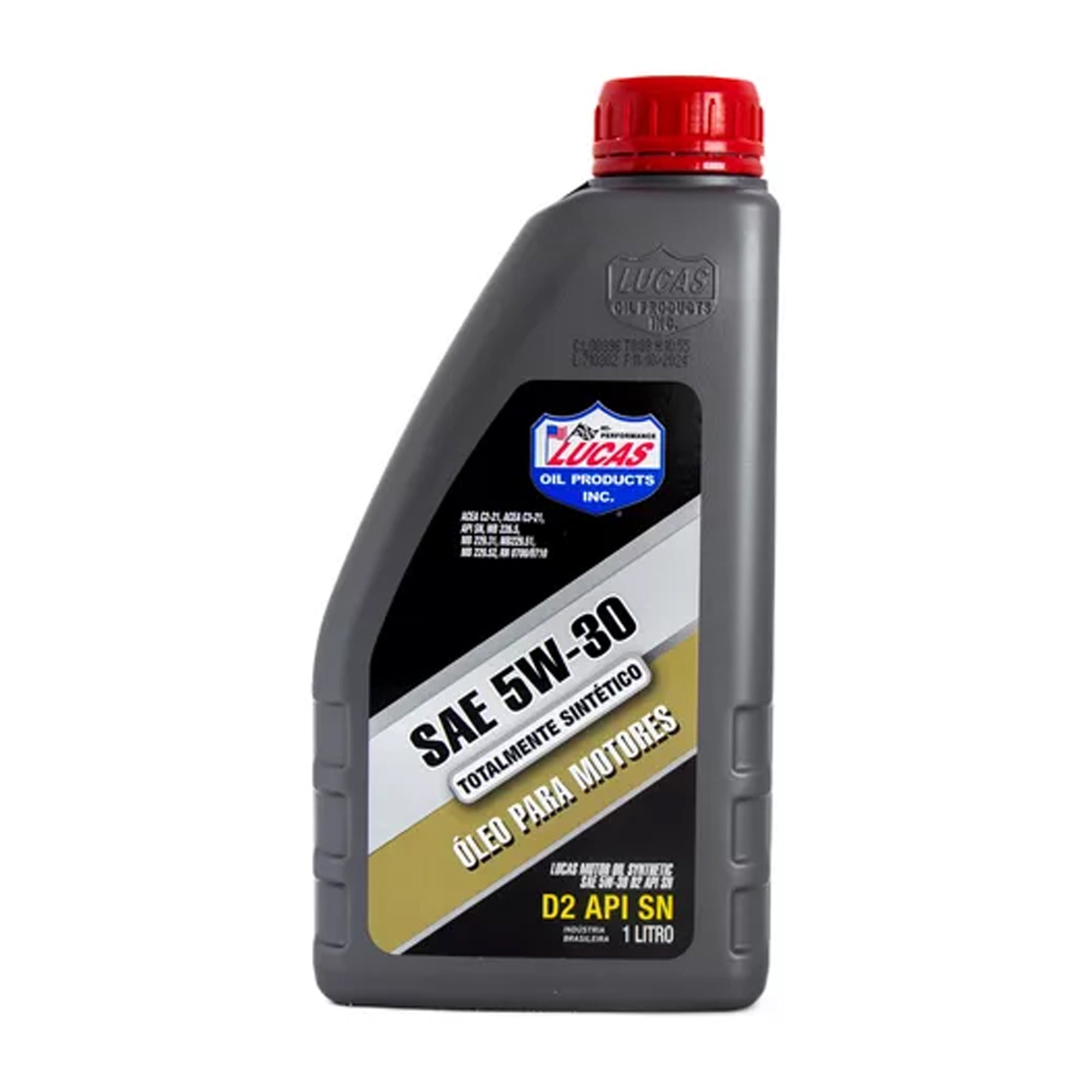 Óleo Lubrificante De Motor 100% Sintético Sae 5w30 D2 Api Sn