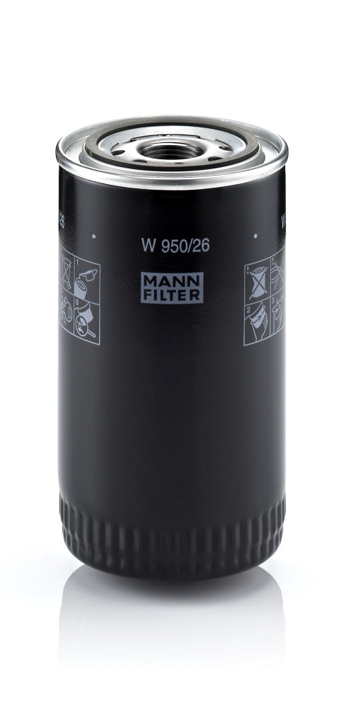 Filtro Blindado Óleo Lubrificante Mann-filter W950/26 Ford F-350/Cargo/F-250/F-4000/Fiesta