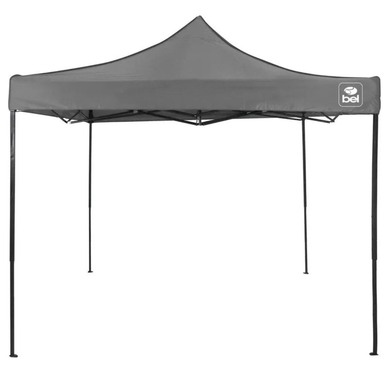 TENDA GAZEBO 3 m x 3 m POLIETILENO CINZA - BEL (P55)