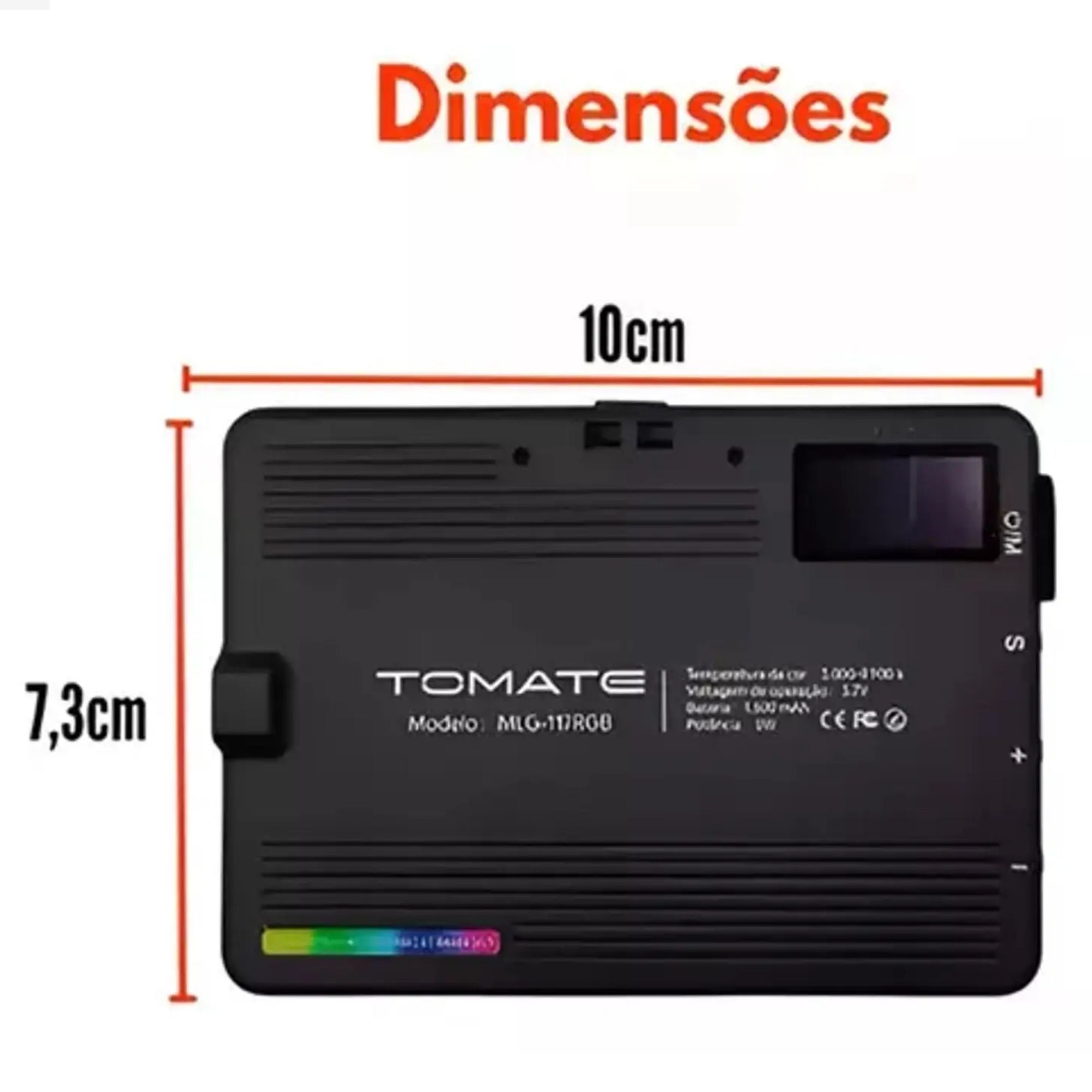 Luz De Preenchimento Rgb Mobile Para Câmera Tablet Celular