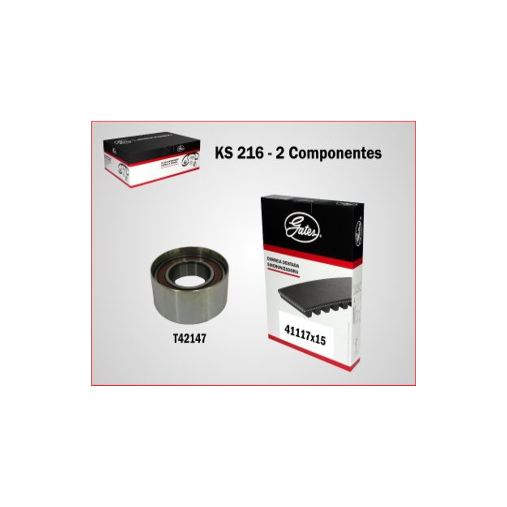 Kit Sincronizadora Gates KS-216 Fiat Uno/Fiorino