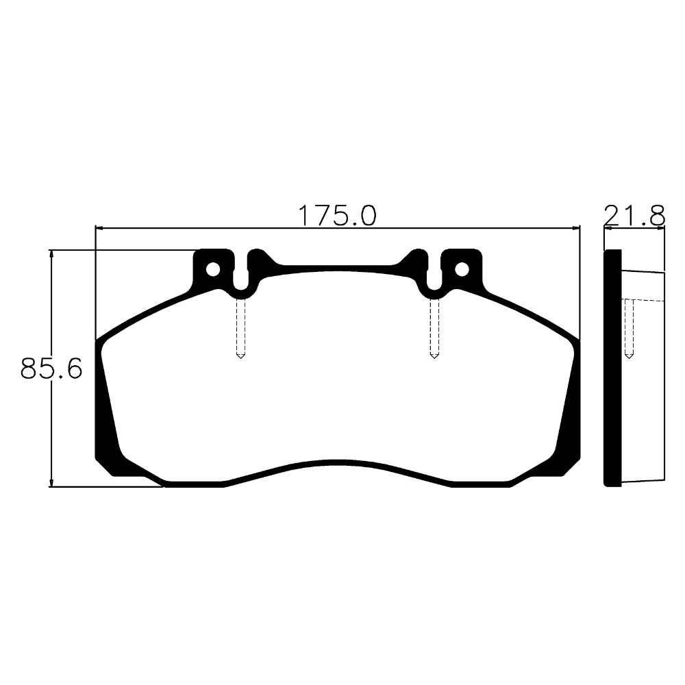 Pastilha de Freio Dianteira Authomix PFA1104 Mercedes LO 712/L 709/LO 812/LB/LO 814/912/Accelo