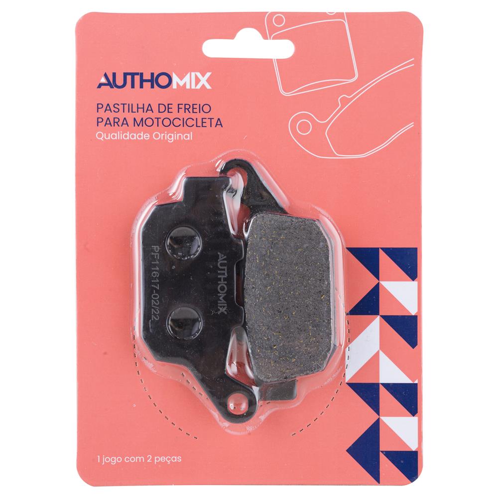 Pastilha de Freio Authomix PF11617 Honda Adv 150/CBR 250R/CB 300R/Adv 160