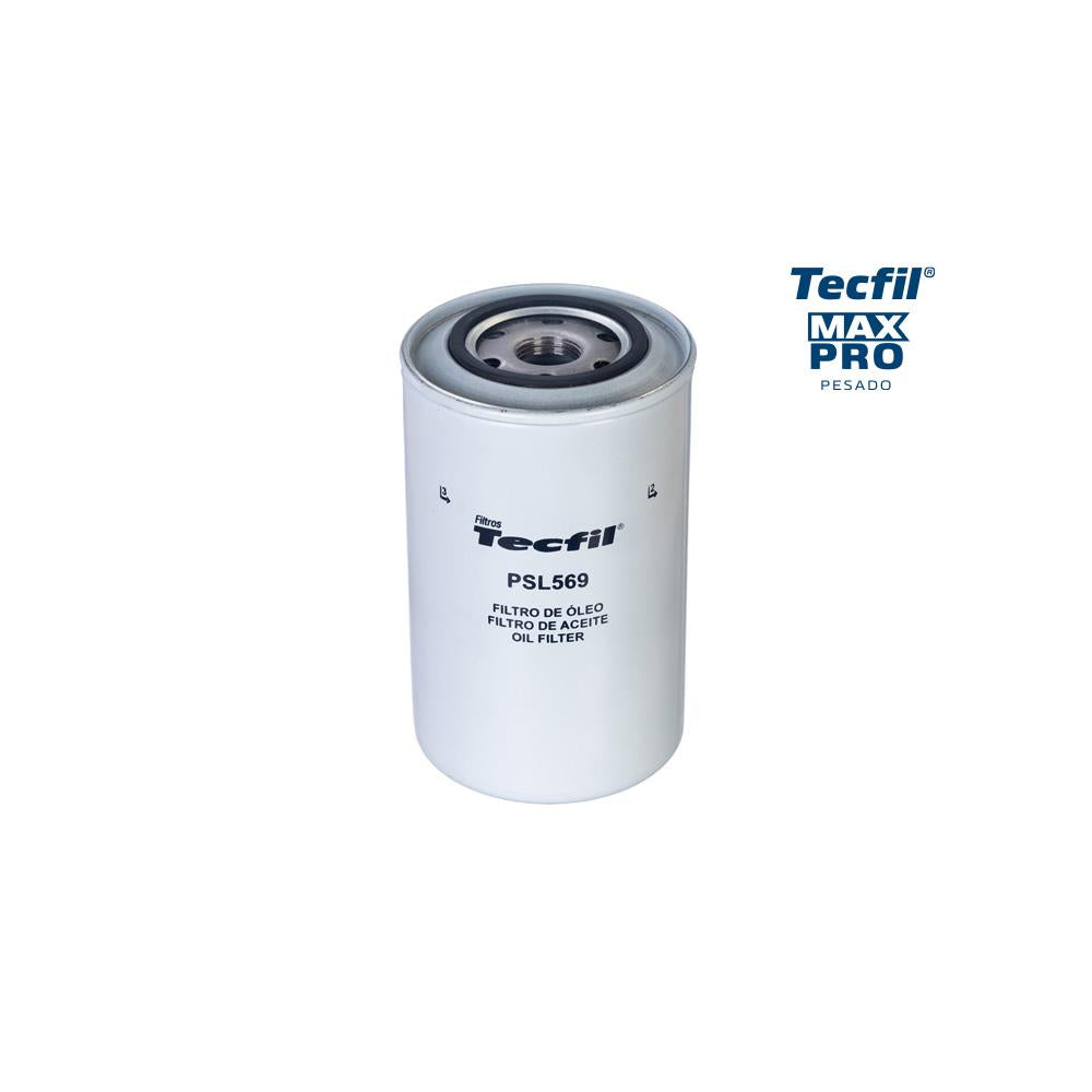 Filtro de Óleo Tecfil PSL569 New Holland TC 59 4X2/4600/4610/7830/TC 57 4X2/6630/5630/5030/7630/4810/TC 55 E 4X2/8030/4630/7810, Ford Cargo