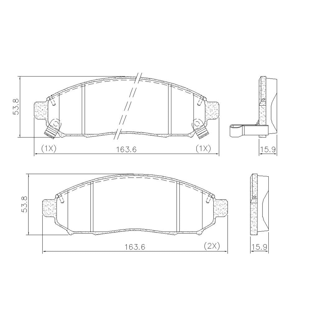 Pastilha de Freio Dianteira Fras-le PD/811 PD/963 Nissan Frontier/X-TERRA/Pathfinder