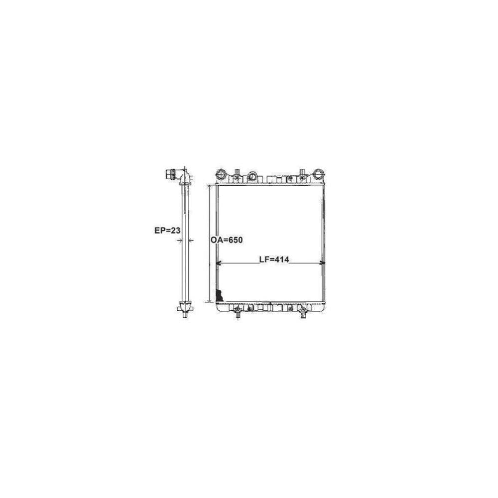 Radiador Valeo 732769R Audi A3, VW Golf/Bora