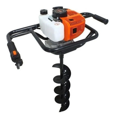 Perfurador De Solo Vulcan Vps520s 52cc 2,5hp Broca 80x15cm