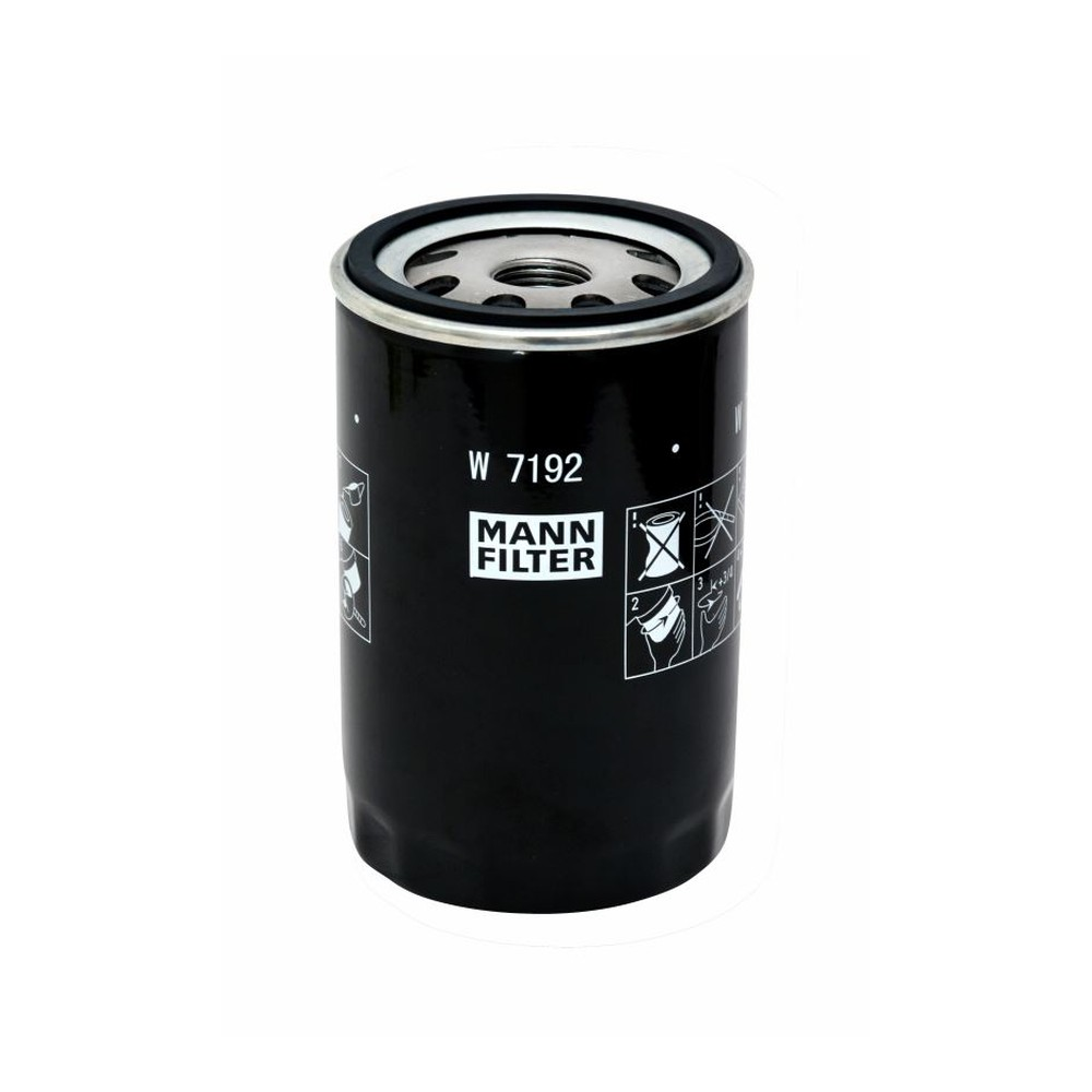Filtro Blindado Óleo Lubrificante Mann-filter W7192 Ford Escort/Focus/Edge/Ranger/Mondeo/Courier/Fiesta/Ecosport/Ka/Versailles/Taurus, Jeep Cherokee