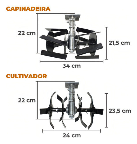 Roçadeira Costal Capinadeira E Cultivadora Vulcan Trent