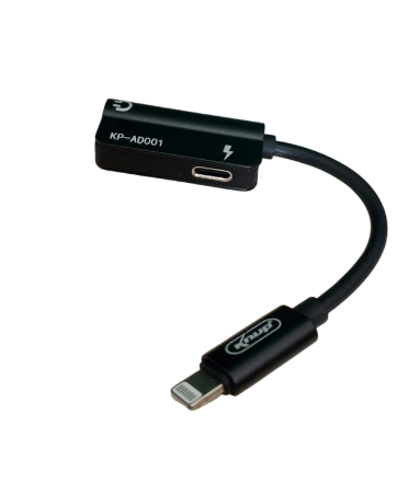 Adaptador iPhone Lightning para P2 3.5mm Knup KP-AD001