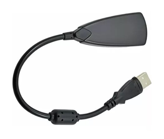 Adaptador para Placa de Som P2 USB 2.0 para Fone e Microfone Knup HB-T130