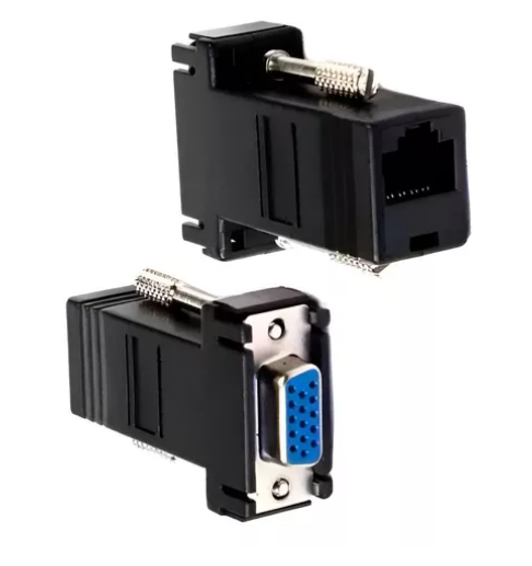 Adaptador VGA Fêmea x RJ45 para Extensão de Sinal de Vídeo IT-Blue LE-5554