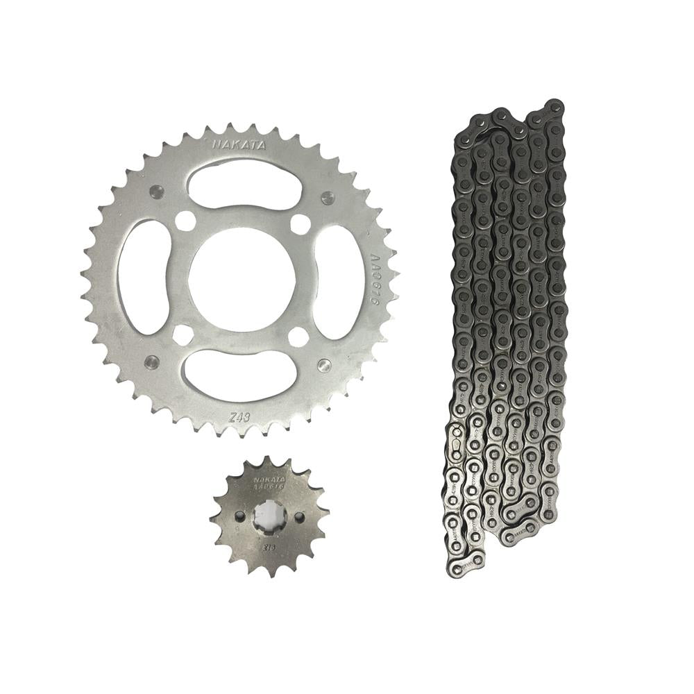 Kit Relação Aço 1045 Nakata TM10120 Honda CG 150 Titan/CG 125 Fan