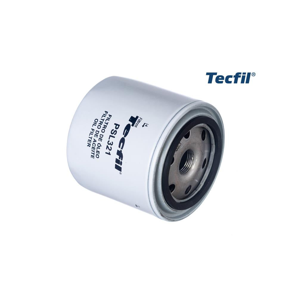 Filtro de Óleo Tecfil PSL321 Chery Cielo/Tiggo, Renault R21/Trafic, Asia Motors Rocsta, Peugeot 504, Kia Sportage/Besta, GM Space Van Trafic