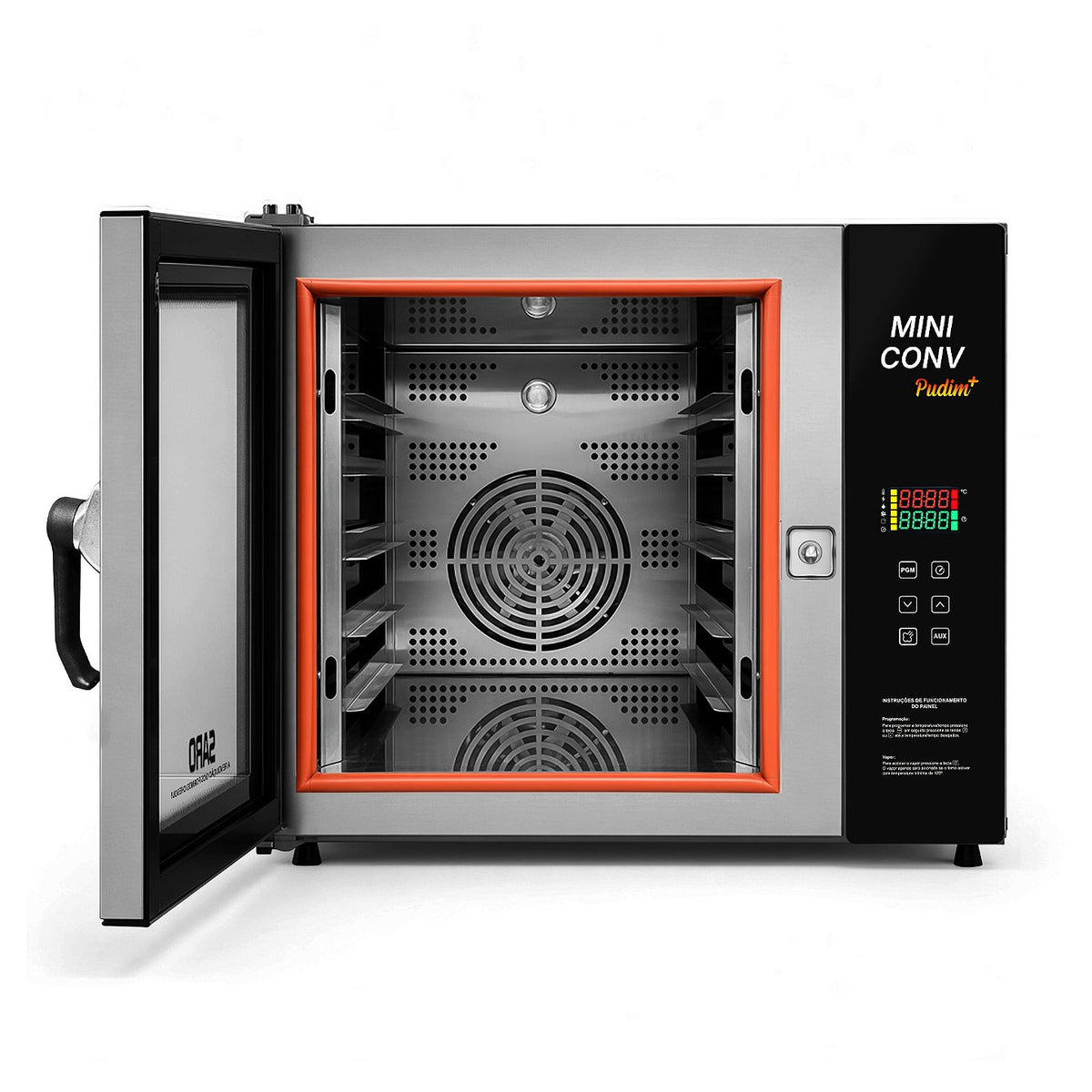 Forno Turbo Mini Combinado Saro FTMC5 75 Litros Inox com Vapor 220V