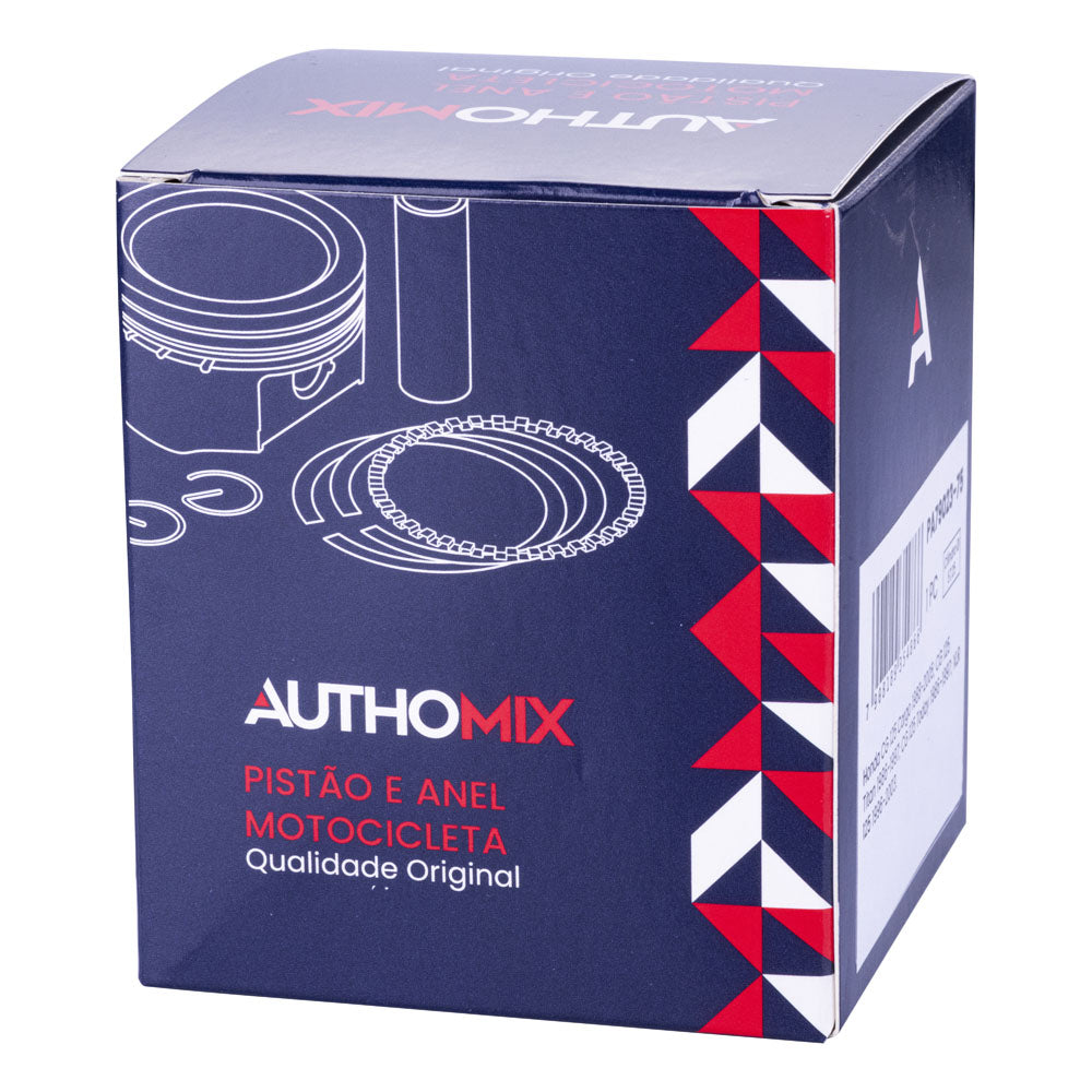 Pistão e Anel Authomix PA79023-75 Honda CG 125 Titan/CG 125 Cargo/CG 125 Today/Xlr 125