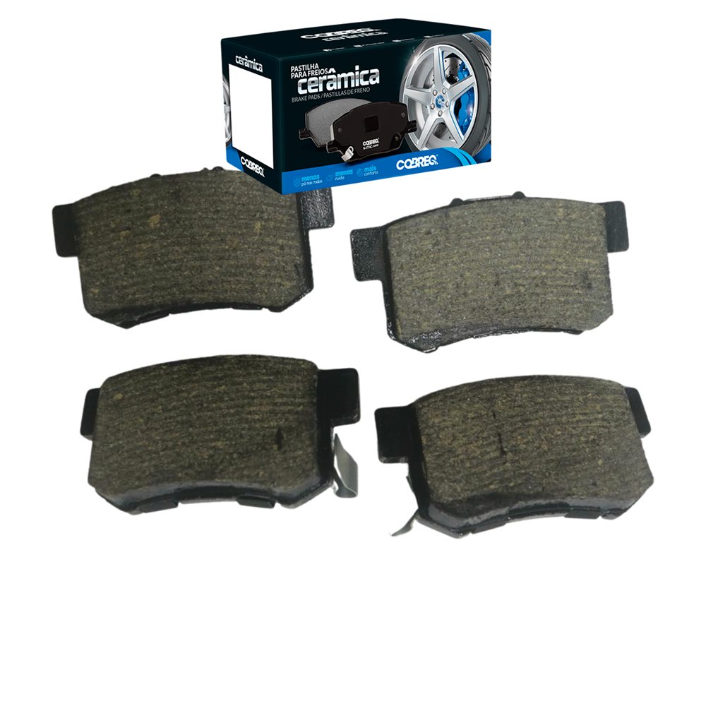 Pastilha de Freio Cobreq N-1372C Honda Civic/Prelude/Legend/Accord, Hyundai Accent, Acura Legend/Nsx, Suzuki Swift/SX4, Gwm Haval H6