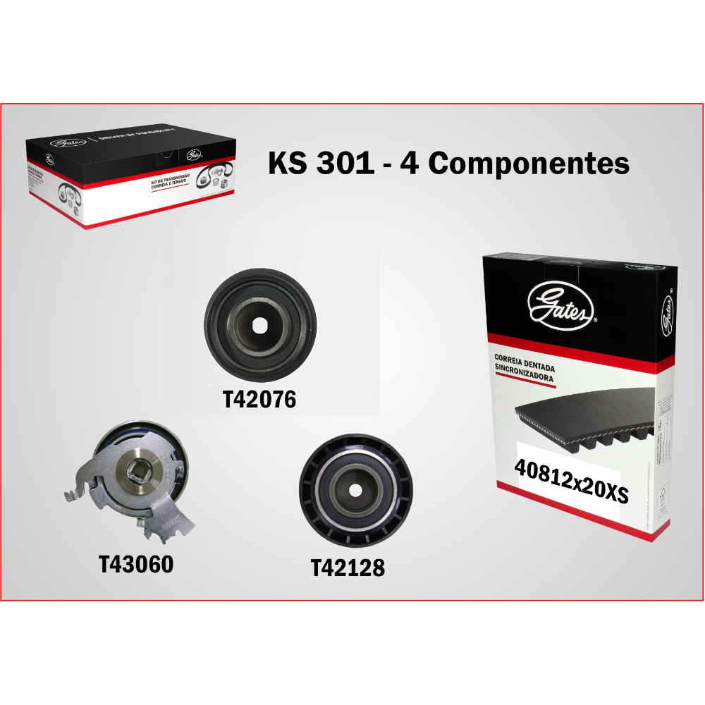 Kit Sincronizadora Gates KS-301 GM Corsa/Tigra
