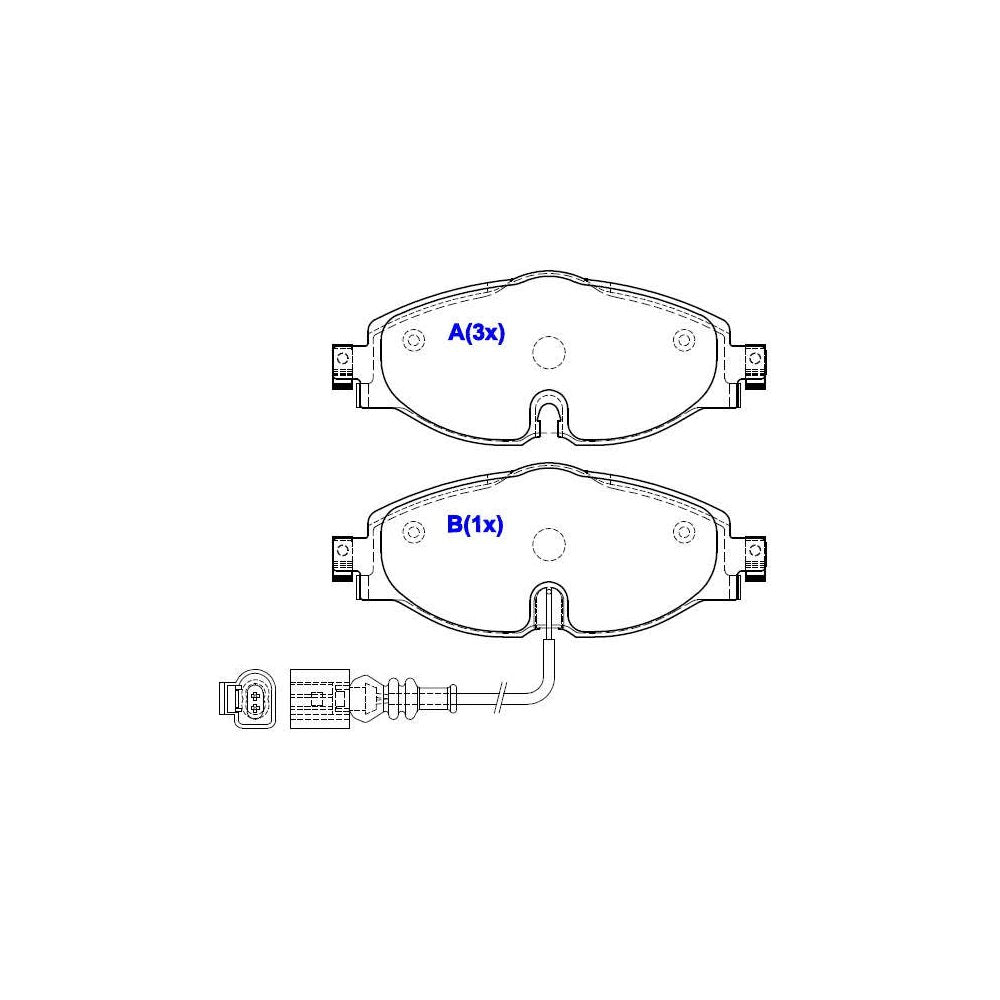 Pastilha de Freio Syl 1426 Audi A3, VW Golf/Jetta/Taos