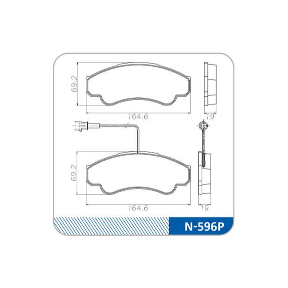 Pastilha de Freio Cobreq N596P Fiat Ducato, Peugeot Boxer