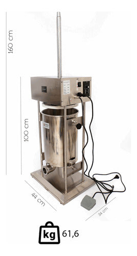 Ensacadeira Elétrica 30l Linguiça BriMac Industria Inox 220v