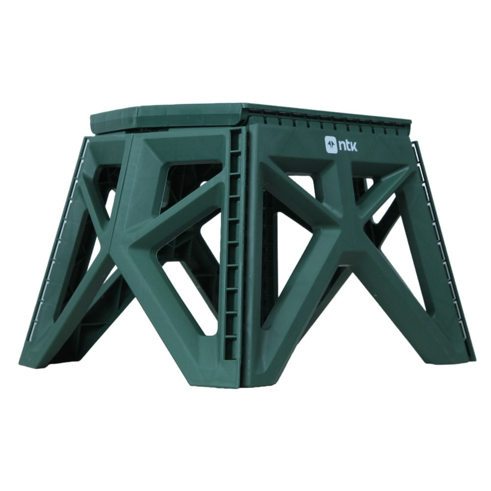 Banqueta Portátil Para Camping Dobravel Step 1 Verde Nautika