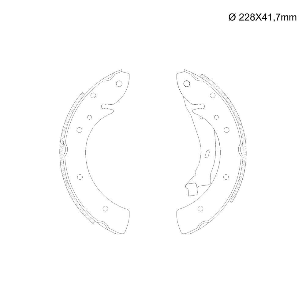 Sapata de Freio com Lona Colada Fras-le RN/171-CPA LA/720 Renault Scenic/Laguna