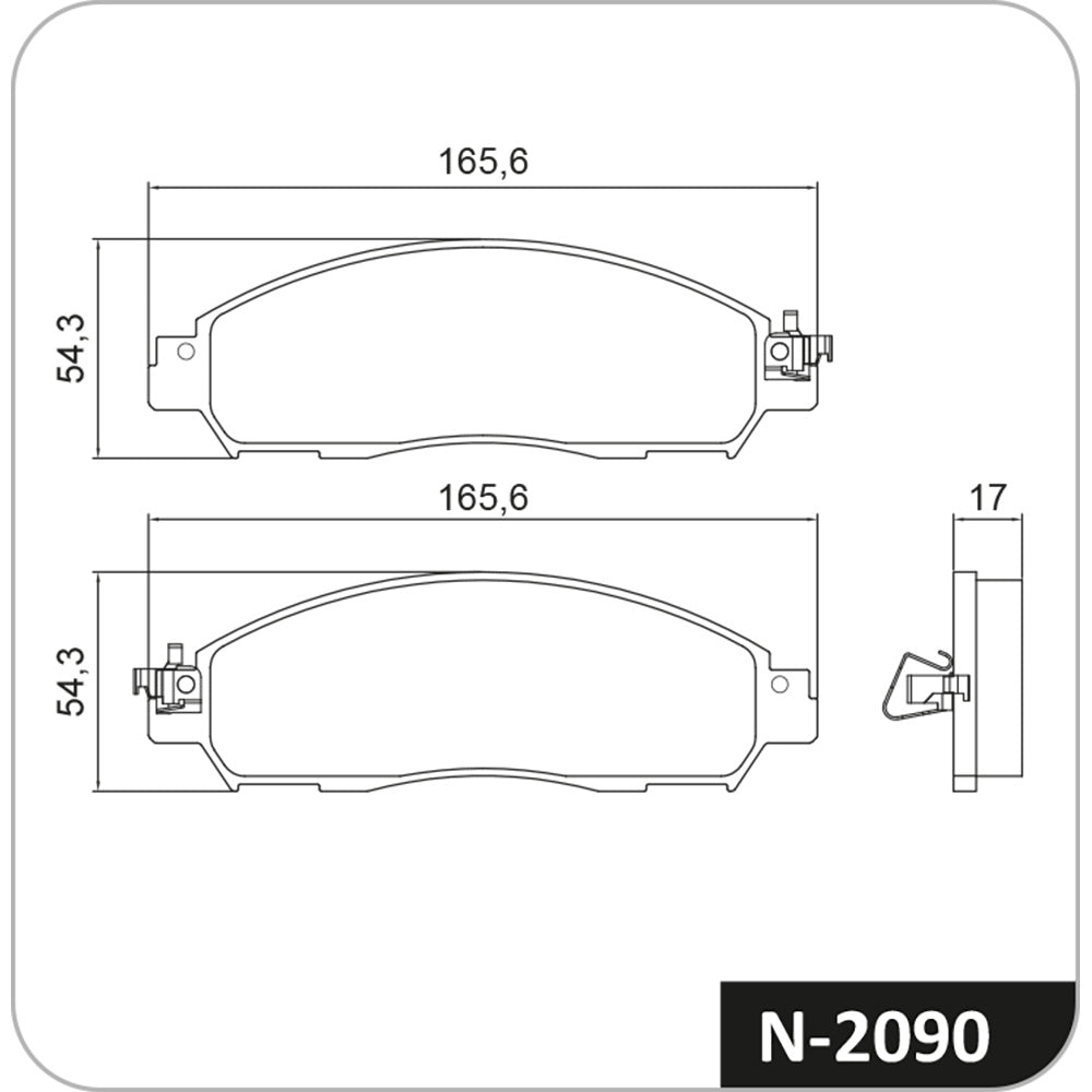 Pastilhas Freio Cobreq N-2090 Nissan Frontier