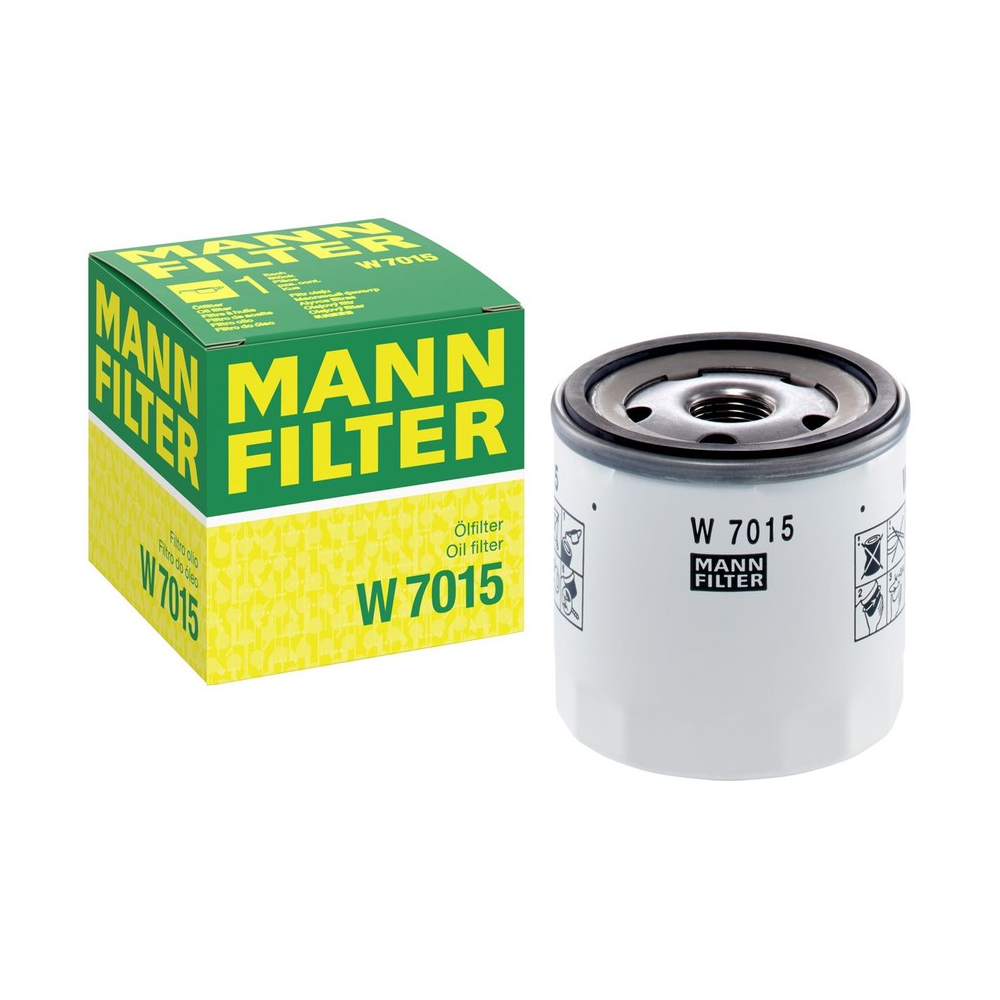 Filtro Blindado Óleo Lubrificante Mann-filter W7015 Ford Ecosport/Focus/Fusion/Ranger/Bronco Sport/Mondeo/Fiesta/Maverick