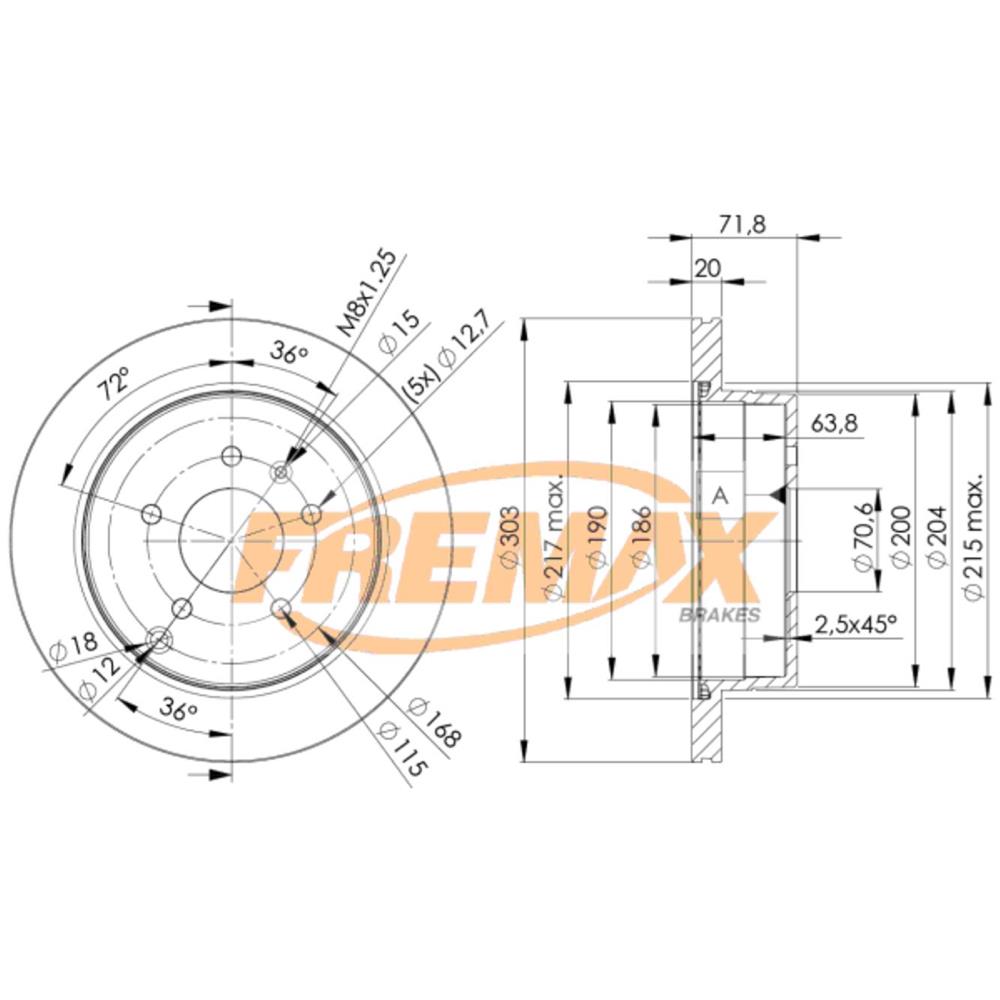 Disco de Freio Ventilado Traseiro Fremax BD9049 Caixa com 2 GM Captiva